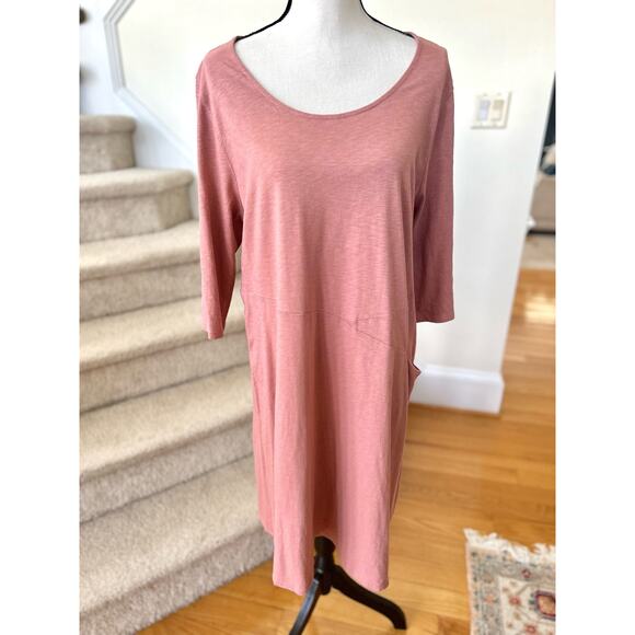 J.Jill Pure Jill Mauve Pink Asymmetric Pink Dress - Picture 1 of 5